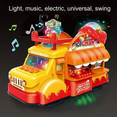 ELECTRIC SWINGING ICE CREAM CART WITH LIGHT & MUSIC
